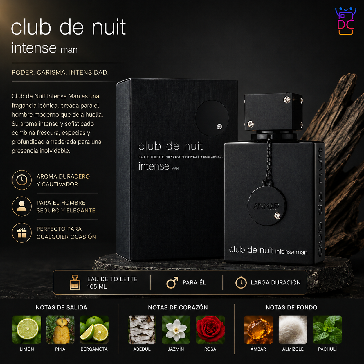 PERFUME CLUB DE NUIT INTENSE MAN 1.1 - Imagen 2