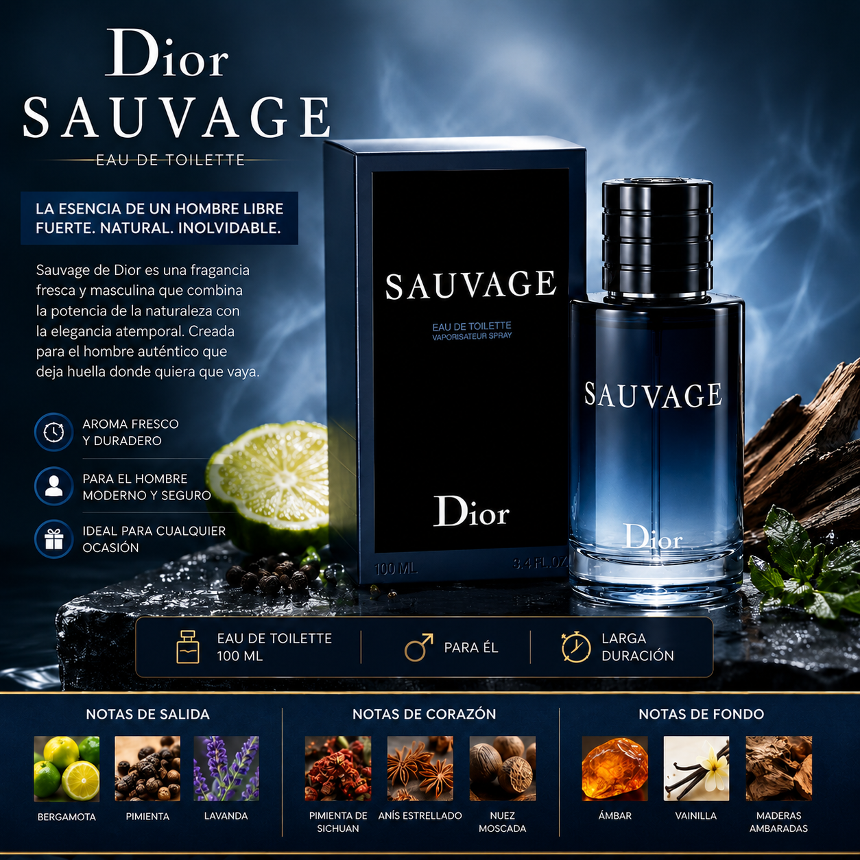 PERFUME SAUVAGE DIOR 1.1 - Imagen 2
