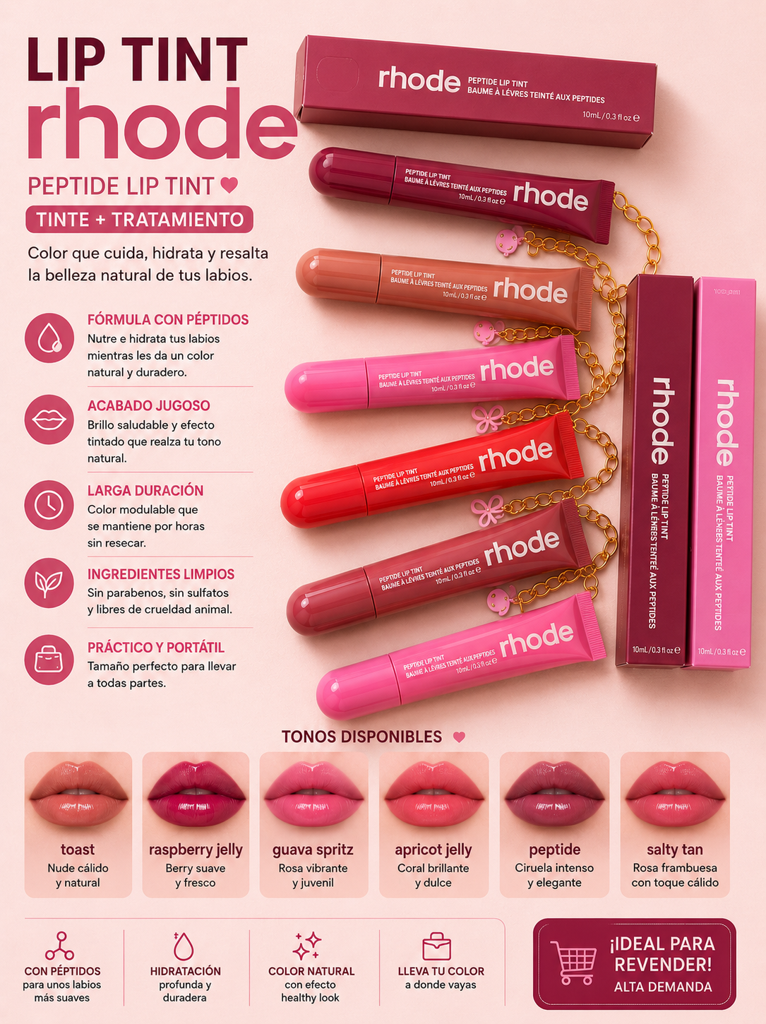 LIP TINT ESTILO RHODE CHARMS
