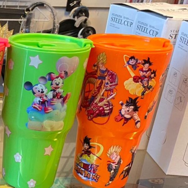 VASO PERSONAJES PLÁSTICO - Imagen 2