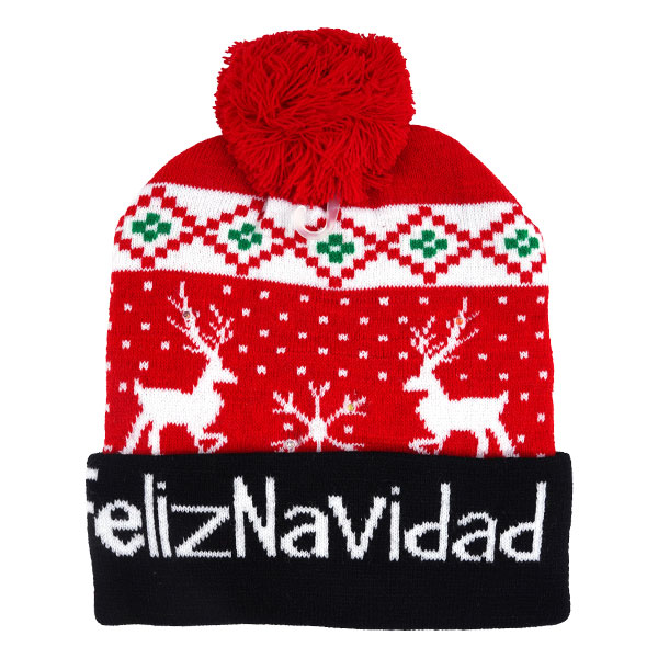 GORRO DE NAVIDAD CON LUZ BOTÓN - Imagen 17