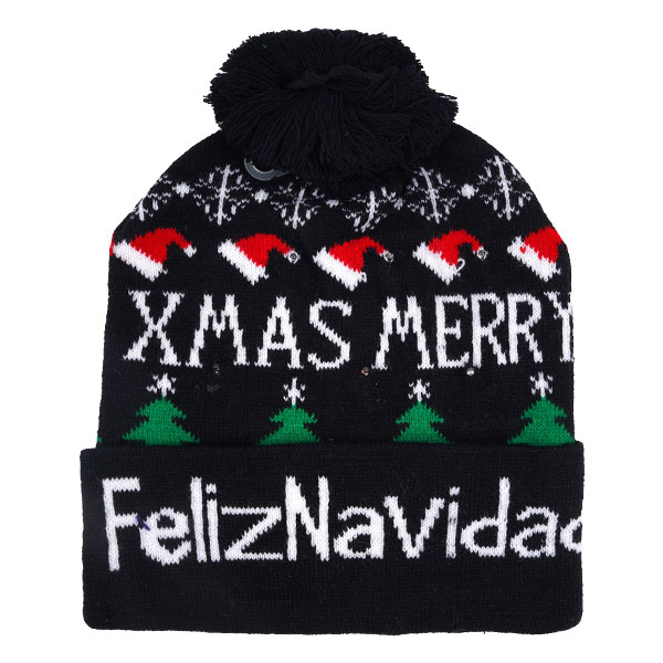 GORRO DE NAVIDAD CON LUZ BOTÓN - Imagen 16