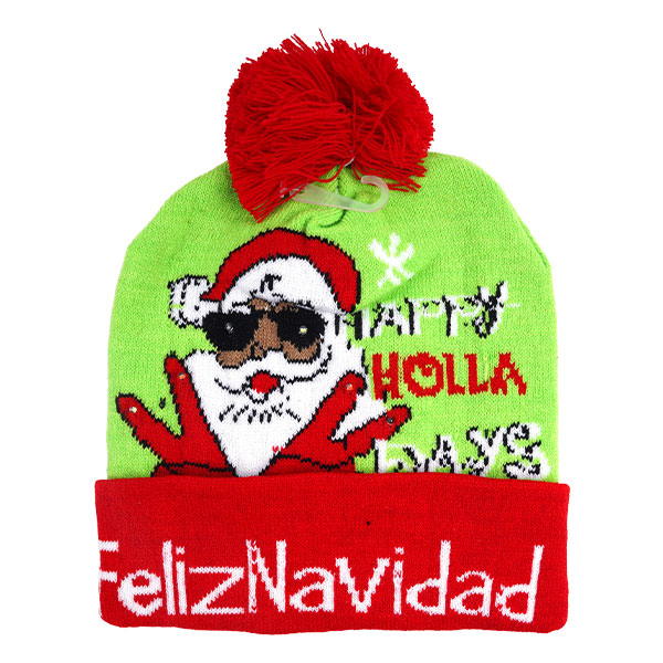 GORRO DE NAVIDAD CON LUZ BOTÓN - Imagen 14