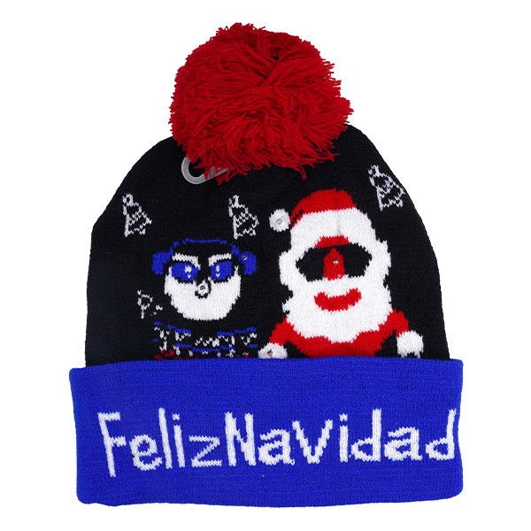 GORRO DE NAVIDAD CON LUZ BOTÓN - Imagen 13