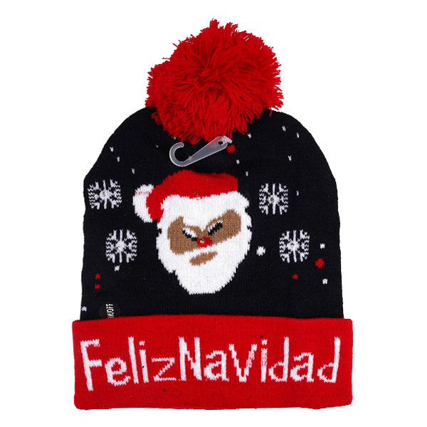 GORRO DE NAVIDAD CON LUZ BOTÓN - Imagen 12