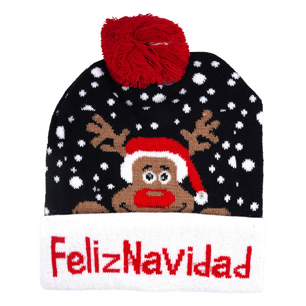 GORRO DE NAVIDAD CON LUZ BOTÓN - Imagen 24