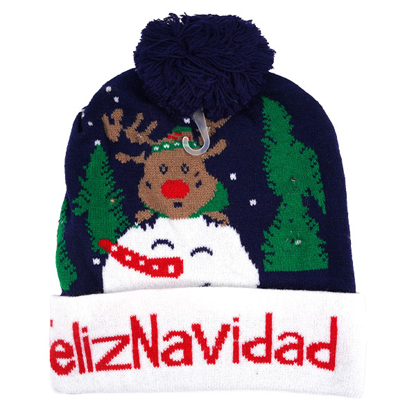 GORRO DE NAVIDAD CON LUZ BOTÓN - Imagen 20