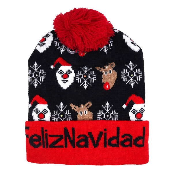 GORRO DE NAVIDAD CON LUZ BOTÓN - Imagen 19