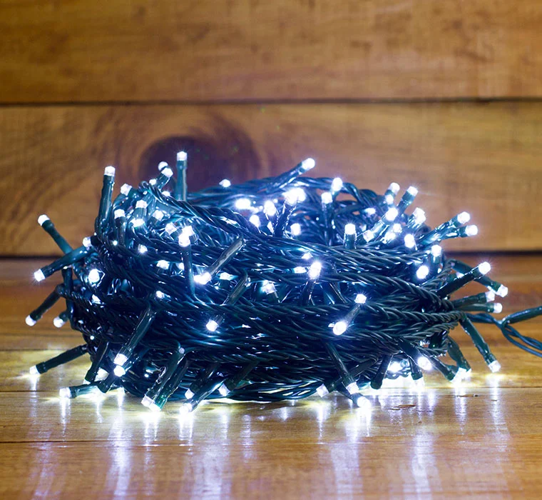 SERIE LUZ NAVIDAD 100 LEDS BLANCA