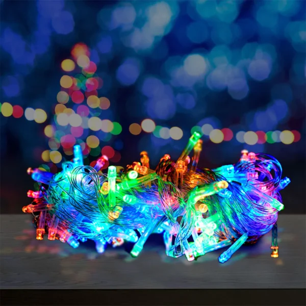 SERIE LUZ NAVIDAD 100 LEDS COLORES - Imagen 3