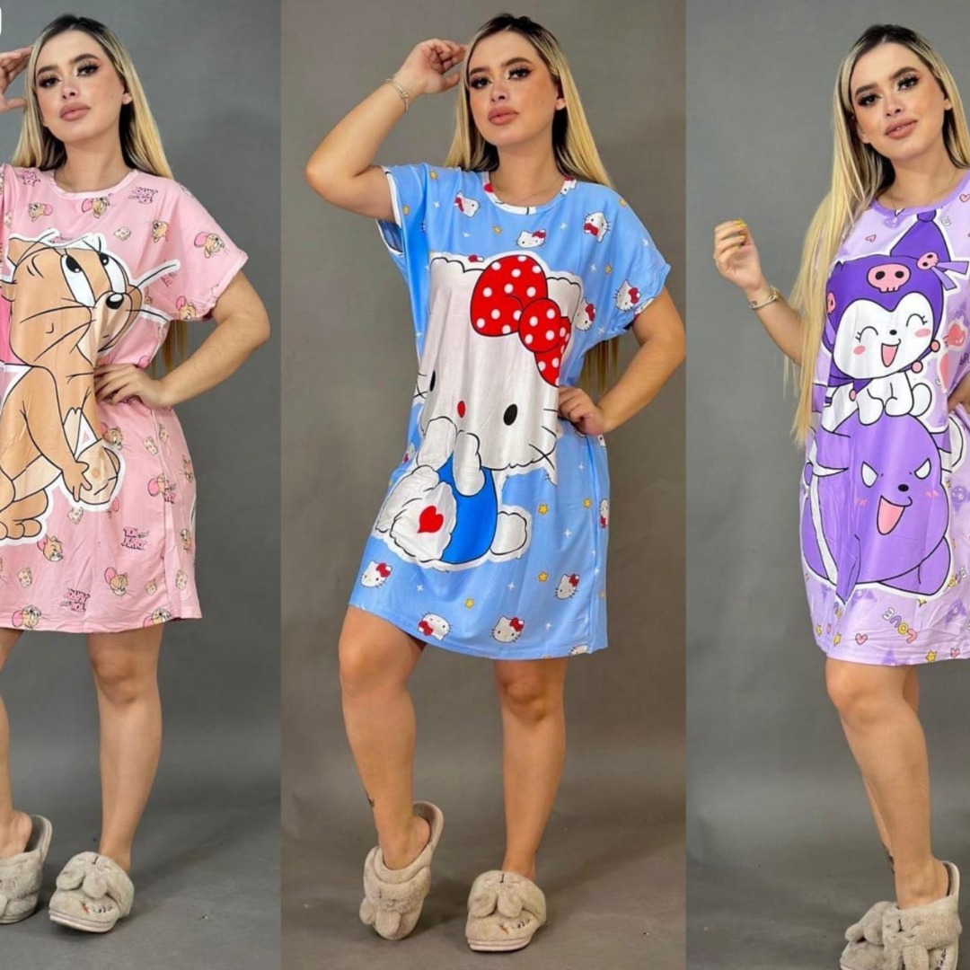 CAMISON DAMA ESTAMPADO PERSONAJES