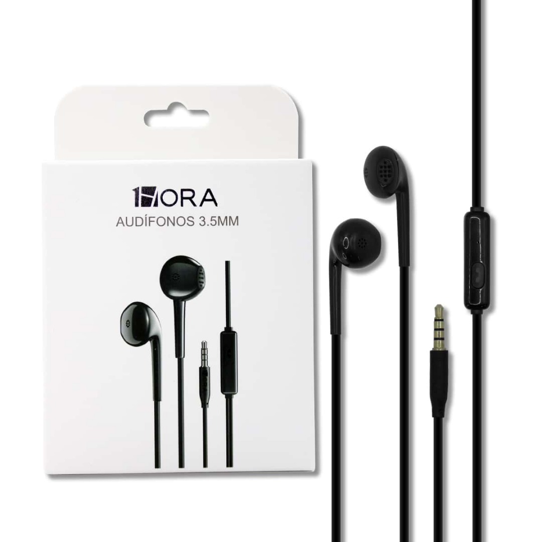 AUDIFONOS ALAMBRICOS SIN GOMA 1HORA