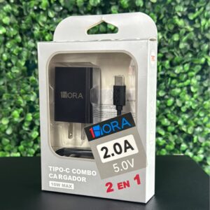 COMBO CARGADOR TIPO C 1HORA
