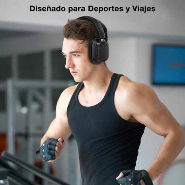 AUDIFONOS INALAMBRICOS DIADEMA 100H 1HORA - Imagen 2