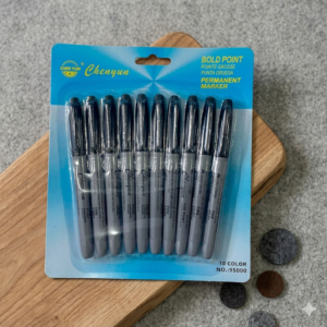10 PACK MARCADORES NEGROS PERMANENTES