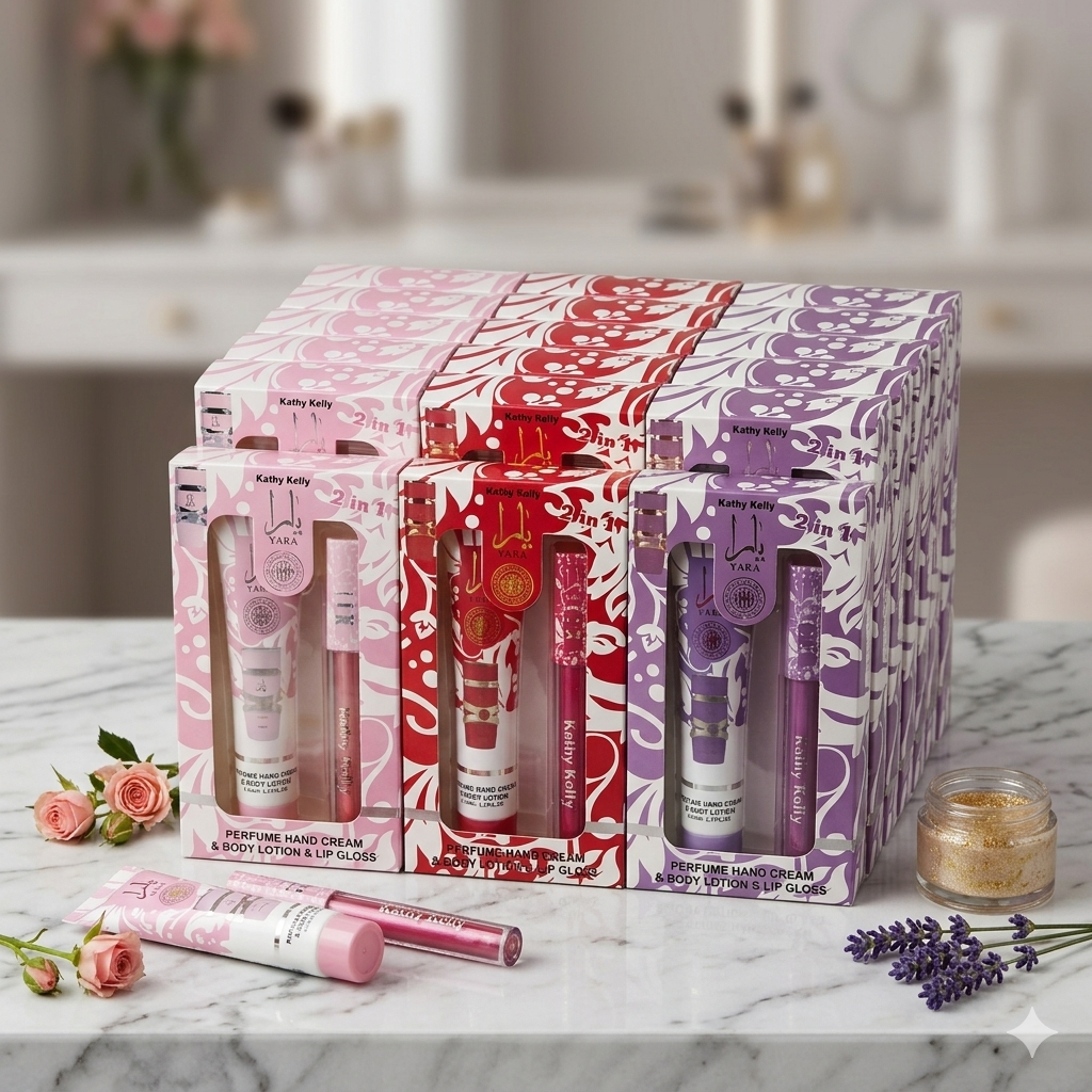 SET LABIAL GLOSS + BODY CREAM KATHY KELLY