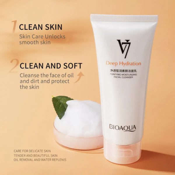 JABÓN LIMPIADOR FACIAL ACLARANTE V7 BIOAQUA - Imagen 3