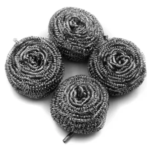 ESPONJAS METÁLICAS DE ACERO INOXIDABLE 4 PIEZAS