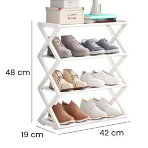 ZAPATERA DE 4 NIVELES BLANCO