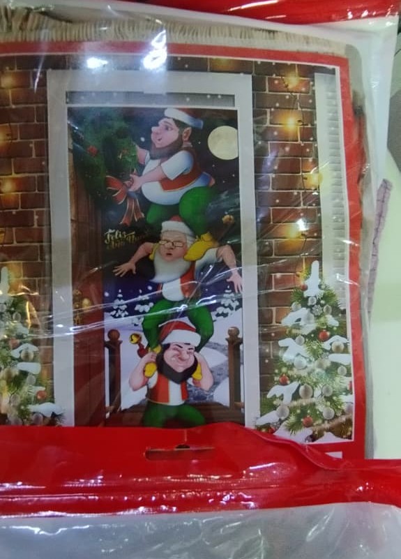 FUNDA NAVIDEÑA PARA PUERTA 105 X 210 - Imagen 7