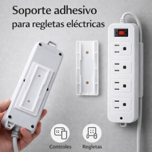 SOPORTE CON ADHESIVO PARA CONTROLES O REGLETAS