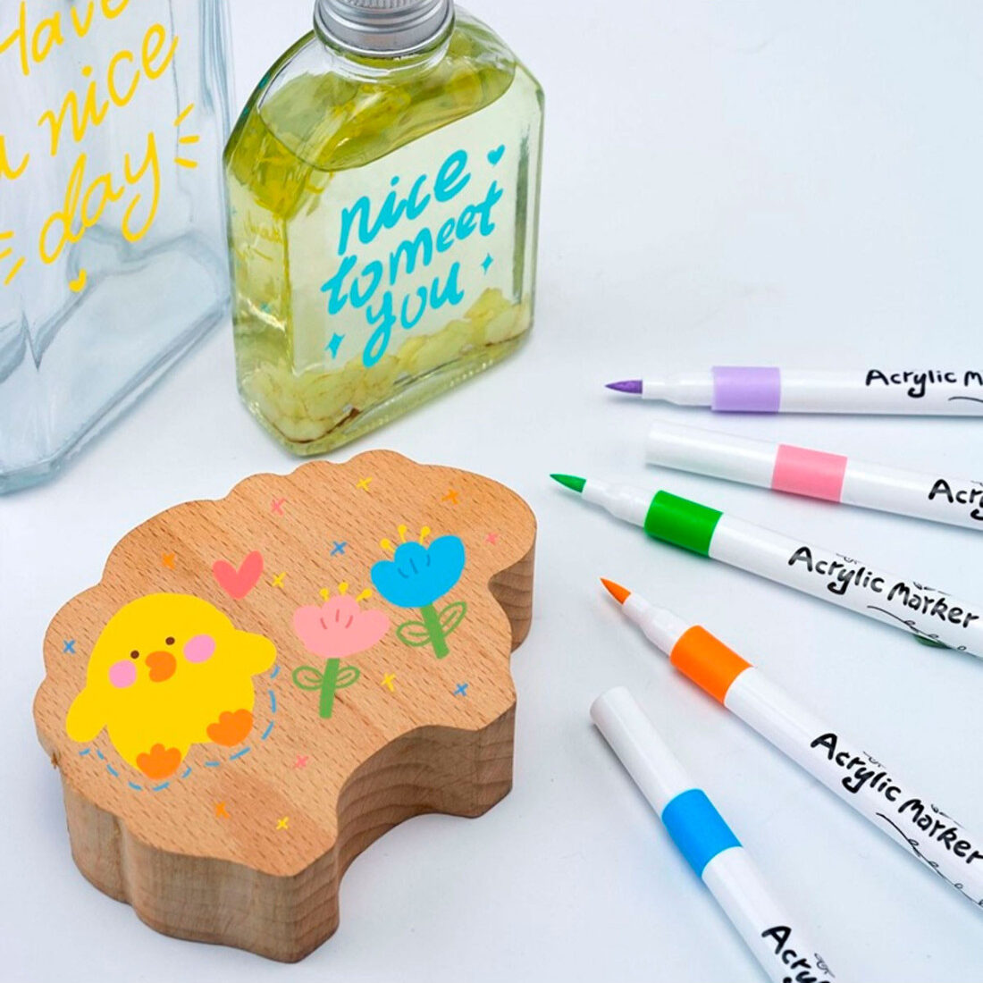 MARCADORES ACRÍLICOS 12 COLORES MULTIUSO - Imagen 2