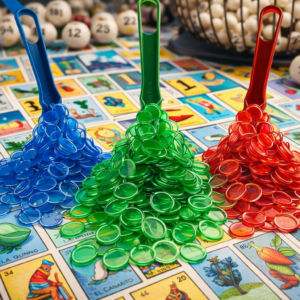 SET DE FICHAS CON IMAN PARA LOTERIA