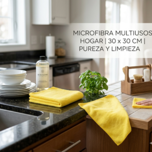 TRAPO MICROFIBRA AMARILLA 30 X 30