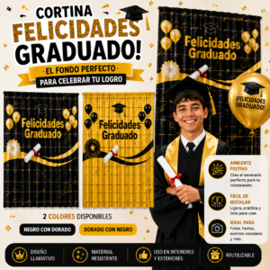 CORTINA GRADUACIÓN CUADROS