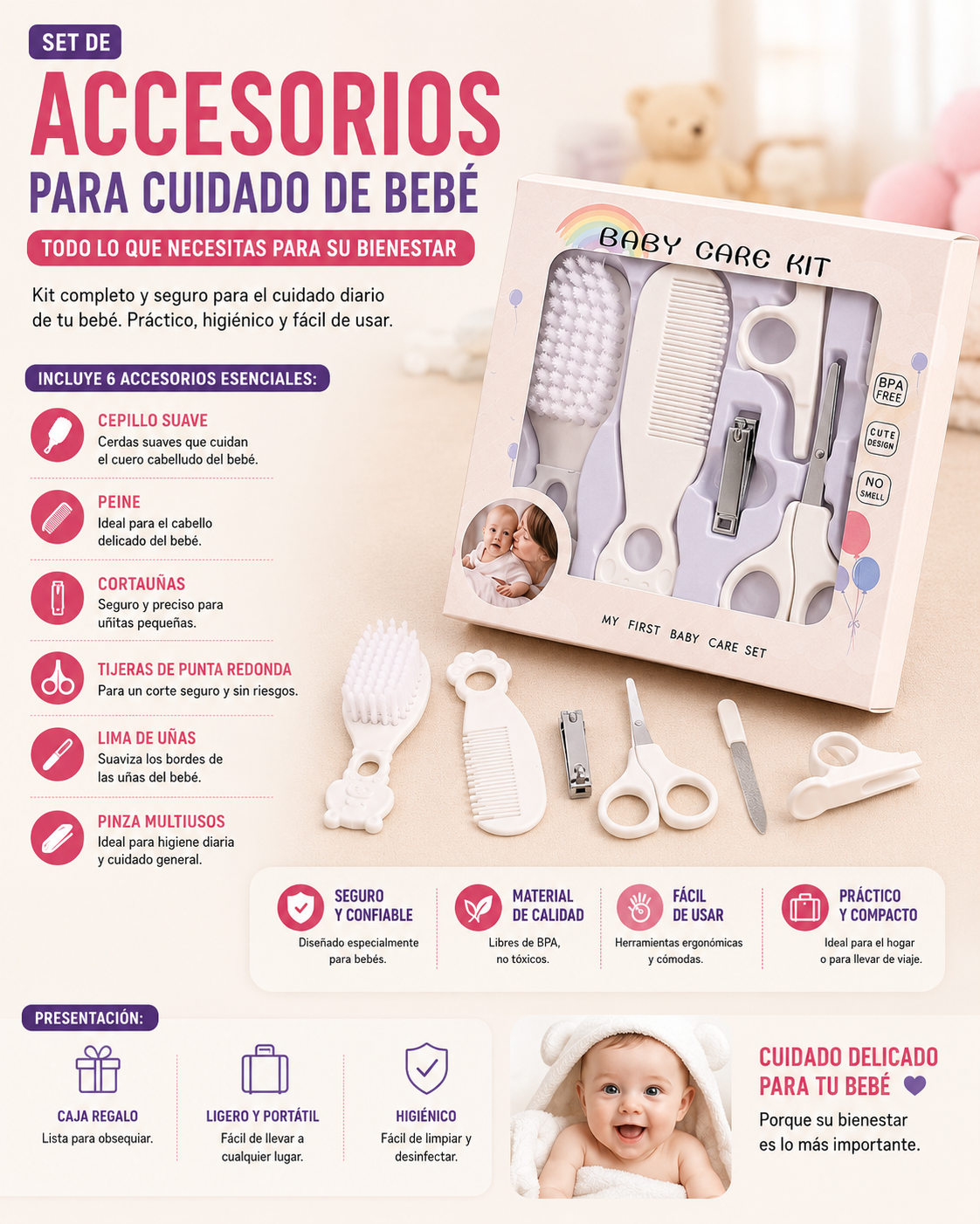 SET DE CUIDADO PARA BEBÉ
