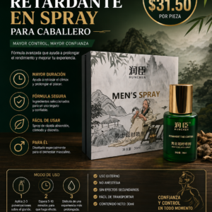 SPRAY RETARDANTE PARA CABALLERO GREEN