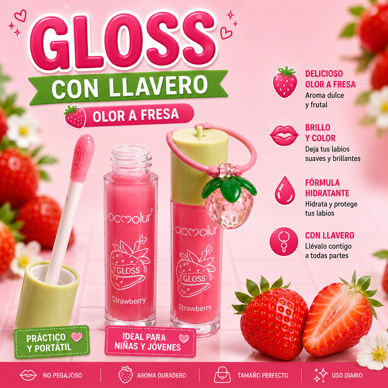 GLOSS FRESA MOCOALLURE CON LLAVERO