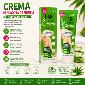 CREMA DEPILADORA DE ALOE VERA