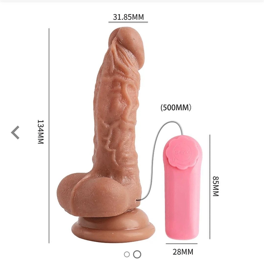 Vibrador realista con control remoto NICK - Imagen 2