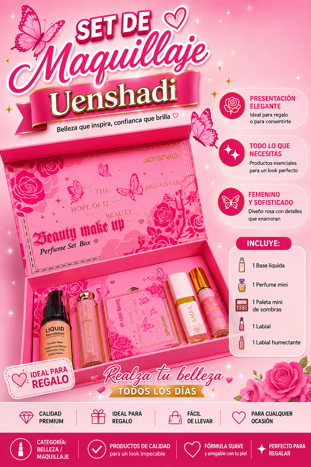 💖 Set de Maquillaje Uenshadi 💖