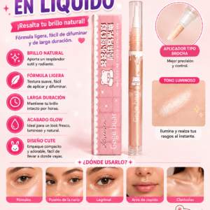 ✨ Iluminador en Líquido con Aplicador Tipo Brocha ✨