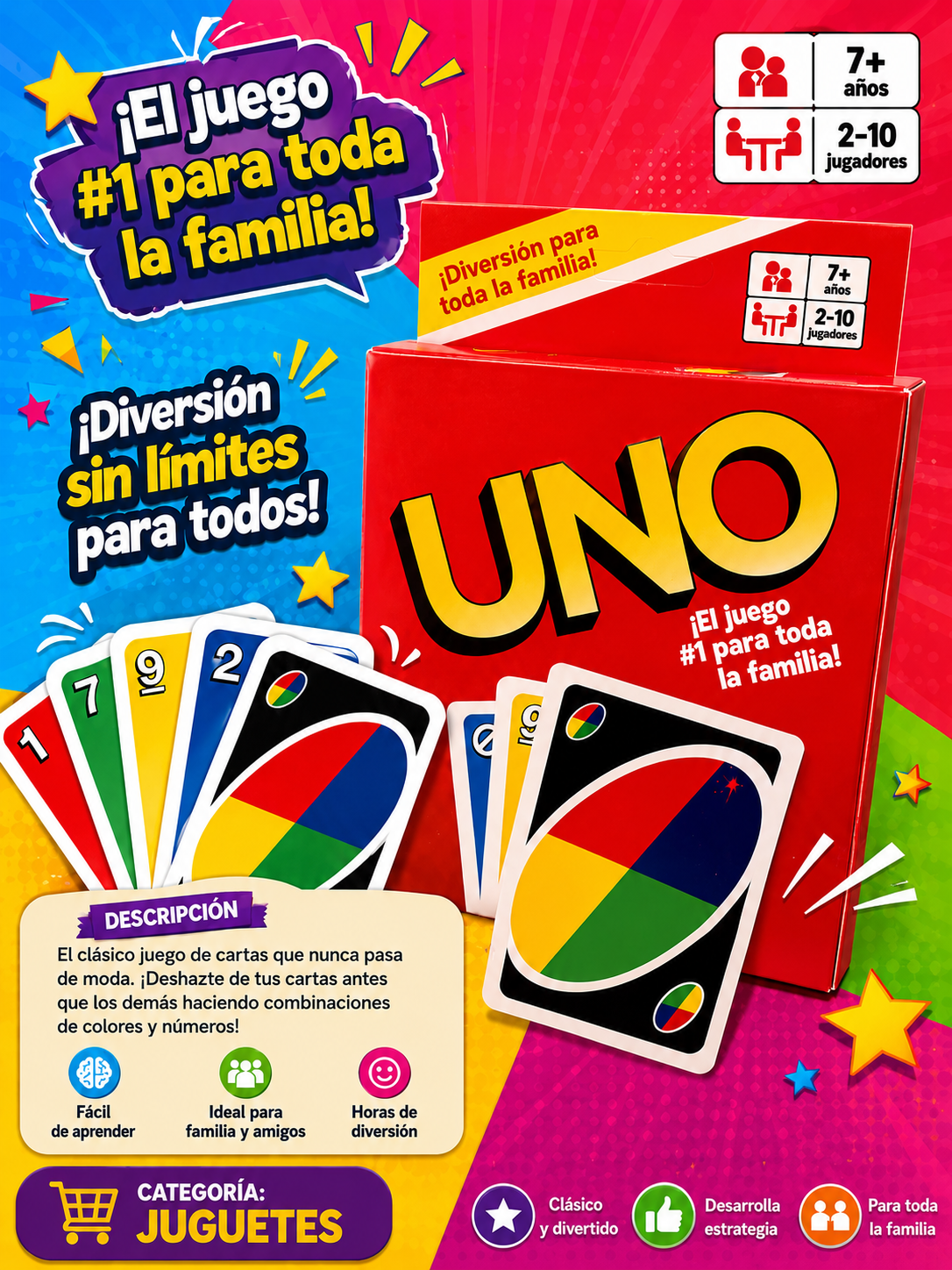 🃏 Juego de Cartas UNO Clásico 🃏