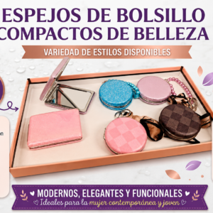 💖 Espejos de Bolsillo Variedad | Elegancia y practicidad en tus manos 🪞