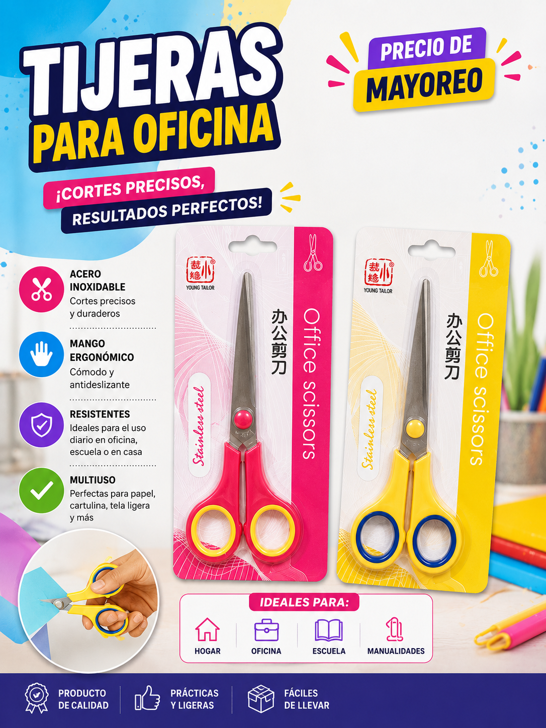 ✂️ Tijeras K505 | Precisión y Comodidad para Oficina, Escuela y Hogar ✂️