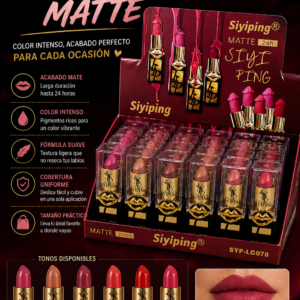 💄 Labial Siyiping Matte | Color Intenso y Acabado de Larga Duración 💄