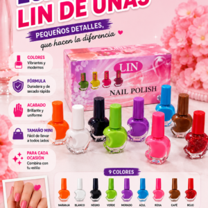 💅 Mini Esmaltes LIN | Color y Estilo en Cada Aplicación 💅