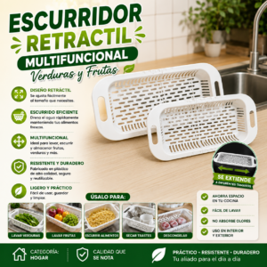 Escurridor Retractil Multifuncional