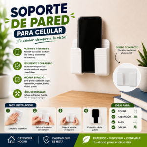 Soporte De Pared Para Celular