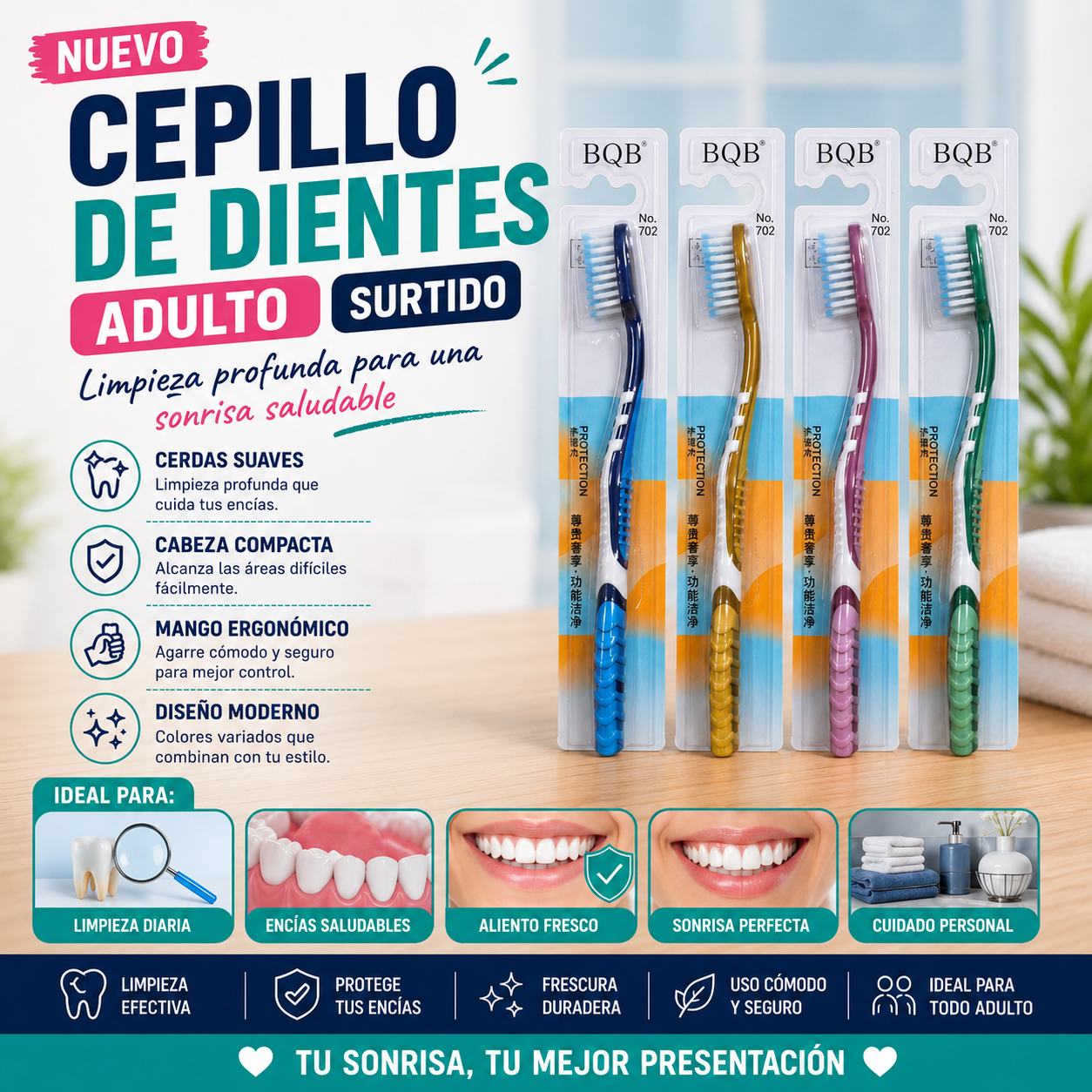 CEPILLO DE DIENTES ADULTO