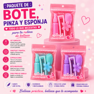 Paquete De Bote Pinza Y Esponja Oianlili