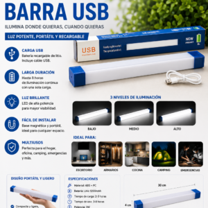 Lampara Portatil Barra Usb