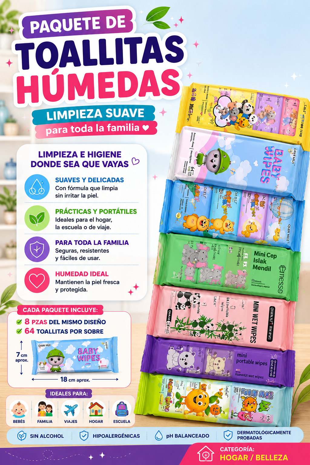 Paquete De Toallitas Humedas