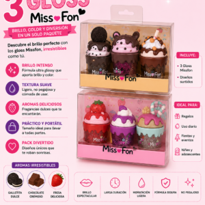 Paquete De 3 Gloss Missfon