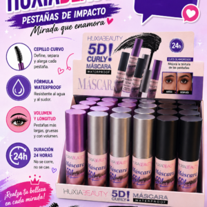 ✨ Rímel HUXIABEAUTY 5D Curly Mascara Waterproof ✨