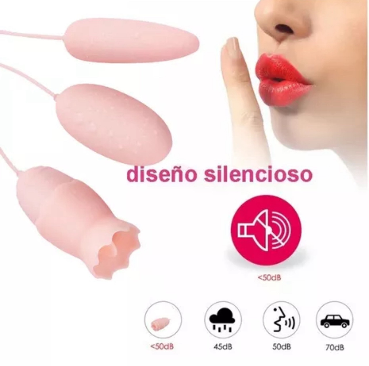 Masturbador Rosa Con Lengua Y Con Balas Doble - Imagen 4